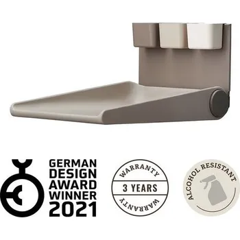 přebalovací pult a komoda LEANDER WALLY™ - NÁSTĚNNÝ PŘEBALOVACÍ PULT, cappucino