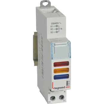Jistič LEGRAND Signálka 412935 CX3 zelená/žlutá/modrá 412935