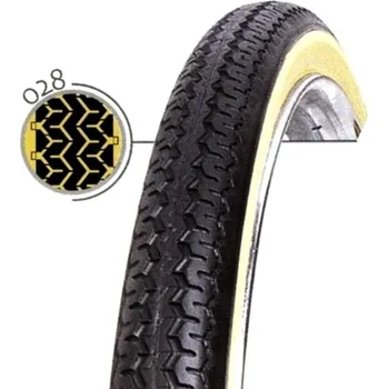 Plášť na kolo Plášť Treking 28" Vee Rubber V028 700x35c - 28x1.5/8 X1.3/8, drát ,barva černá/krémová