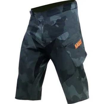 Cyklistické kalhoty Nabajk Trautenberk men shorts black camo/orange 30