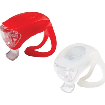 Cyklosvítilna Sada blikaček Silikon přední +zadní