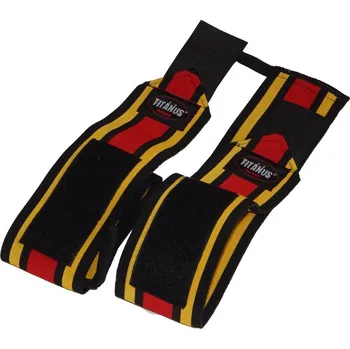 TITANUS bandáže zápěstí Hard (červená/žlutá)