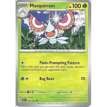 Sběratelská karetní hra Pokémon karta Masquerain 007/197