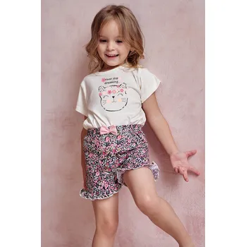 Dívčí pyžamo Taro pyžamo dívčí Frankie 3149 - krémová, 116 (Dívčí pyžamo Taro)