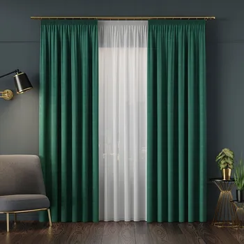 Okenní dekorace Zaclony Na Okna Barone Zelená Barva (S)