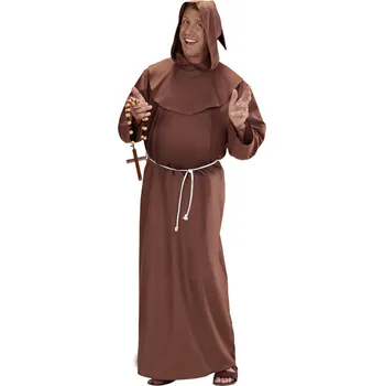Karnevalový kostým Pánský kostým kapucínský mnich, hnědý - XXL