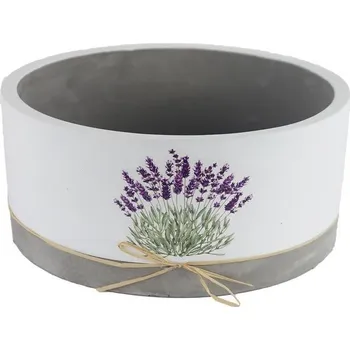 Obal na květináč Obal na květiny kulatý levandule X5811/1