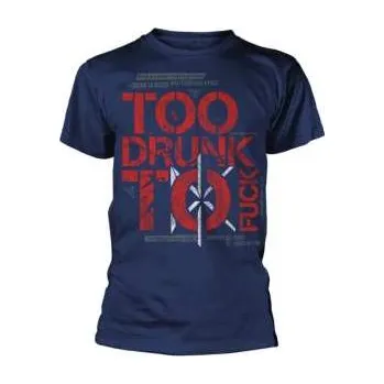 Pánské tričko Merch Dead Kennedys: Too Drunk To Fuck (navy) M 2023