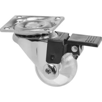 Stolová podnož Onpira Průhledné nábytkové kolečko s brzdou Ø35-75 Průměr: 35 mm