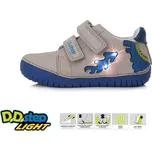 Celoroční obuv DDstep S050-41140BM Light Grey svítící, blikací chlapecké Velikost: 34