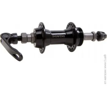 Náboj kola Náboj zadní Alu šroubovací 32 děr, ALU rychloupínák barva černá