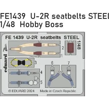 Plastikový model Eduard 1/48 U-2R seatbelts STEEL (HOBBY BOSS)