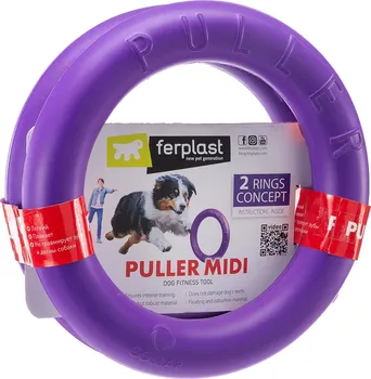 Hračka pro psa Ferplast Puller Midi 19 cm fialový 2 ks