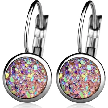 Náušnice Ocelové náušnice, LIGHT PINK