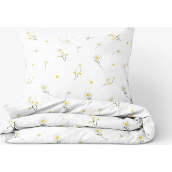 Povlečení Bavlněné povlečení - Heřmánek 140 x 200 a 70 x 90 cm