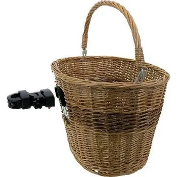 nosiče na kolo Koš na řídítka proutěný včetně Clip-on držáku velikost 38x28x27