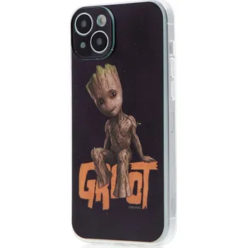 Pouzdro na mobilní telefon Kryt MARVEL pro Apple iPhone 15 Plus - Groot - gumový - černý