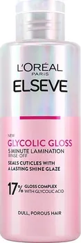 Vlasová regenerace L'Oréal Paris Elseve Glycolic Gloss 5 Minute Lamination maska na vlasy pro uhlazení a obnovu poškozených vlasů 200 ml
