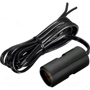 Napájecí kabel PRO CAR Prodlužovací šňůra pro autozapalovač 8A černá 1,8m