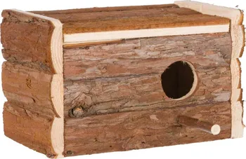Hnízdní budka Trixie Natural Living hnízdící budka z přírodního dřeva pro andulky 21 x 13 x 12 cm