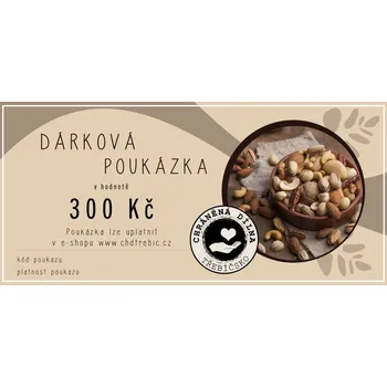 Dárkový potravinový koš Dárková poukázka v hodnotě 300 Kč