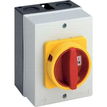 vypínač SÄLZER Spínač 32A/3P 0-1 IP65 žluto/rudá WPR4318