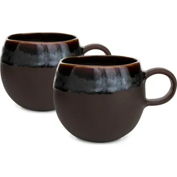 Terrafina Coffee set 2 bucláků hnědý