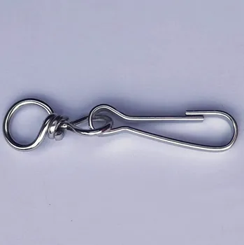 Karabina 30mm - simplex s otočným očkem, nikl