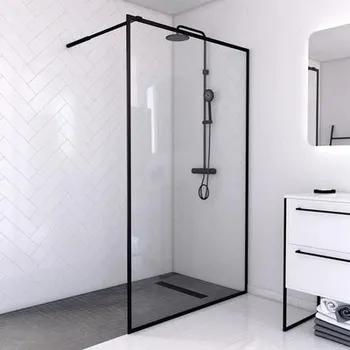 Walk In Aurlane 120 cm barva rámu černá dekor skla čiré sklo FAC216