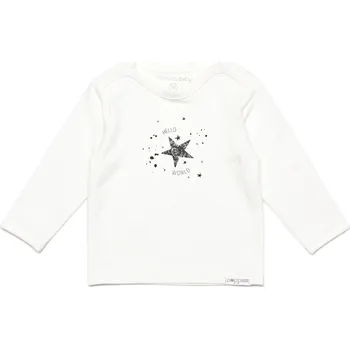 TRIČKO NOPPIES LUX, BÍLÉ, S HVĚZDIČKOU, BAVLNA Velikost: 68