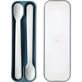 Příbor DĚTSKÉ LŽIČKY MEPAL NA KRMENÍ, MIO 2 KS SET, MODRÉ