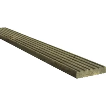 Dřevěné terasové prkno borovice 26 x 120 x 4000 mm impregnované