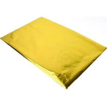 Potravinová fólie Metalická fólie zlatá, 29,8 x 20 cm, 3 ks