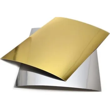 Zrcadlový papír A4, stříbrný