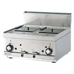 Fritéza plynová dvojitá 0,75 kW/l, 8+8 l bez podestavby | RM - F2/8T-66G