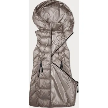 Dámská vesta Dámská vesta v barvě cappuccino s odepínací kapucí S'West (B8232-12) odstíny béžové 46