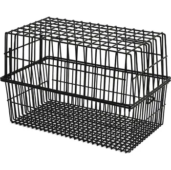 nosiče na kolo Koš na nosič pro pejska velký s krytem, černý