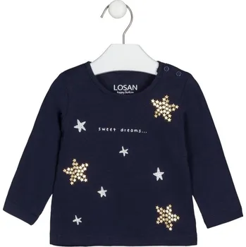 TRIČKO LOSAN S HVĚZDIČKAMI, LIGHT NAVY Velikost: 80
