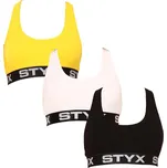 3PACK dámská podprsenka Styx sport vícebarevná (3IP09018) S Možnost vrácení zboží ZDARMA do 120 dnů!