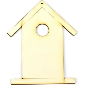 Hnízdní budka Dřevěný výřez ptačí budka, 12,2 x 15 cm