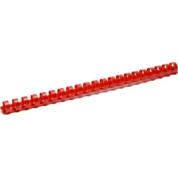 Vázací hřbet Plastový hřbet, 16 mm, červený, na ks