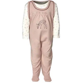Kojenecká souprava FIXONI SET FIXONI, DUPAČKY A BODY, SE SRNKOU, RŮŽOVÝ, BAVLNA Velikost: 74