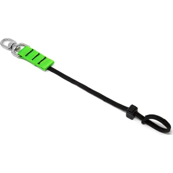 Jištění Zajišťovací smyčka NLG D Ring s nosností 3 kg – nylon, zeleno-černá