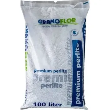 Substrát Perlit Premium Gramoflor 2-6mm 100L (Perlite je expandovaná vulkanická hornina, která zlepšuje provzdušnění substrátu a zlepšuje odvodnění. Použijte Perlite ke zlepšení struktury půdy.)