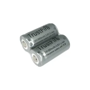 Článková baterie Akumulátor TrustFire TR16340 880mAh 3.6V protected nabíjecí baterie