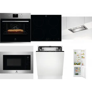Set domácích spotřebičů ELECTROLUX KOFGH70TX + ELECTROLUX LIR60430 + ELECTROLUX LFG716X + ELECTROLUX EMS4253TEX + ELECTROLUX EEA27200L + ELECTROLUX LND5FE18S