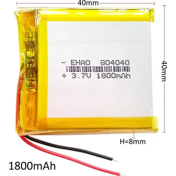 RC náhradní díl Akumulátor Li-pol 804040 1800mAh 3.7V pro mp3 gps dvd mobile