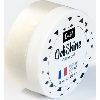 Speciální výtvarná barva Odif Třpytivá gelová barva na textil, 65 g - Bílá "Opale"