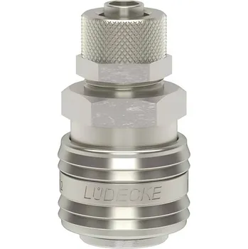 Příslušenství pro vzduchotechniku Lüdecke Rychlospojka ESN-TQAB s převlečnou maticí na hadici 8 x 10 mm