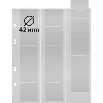 Obal pro sběratelský předmět Lindner Multi Collect 15 polí do 42 mm Barva mezilistů: černá